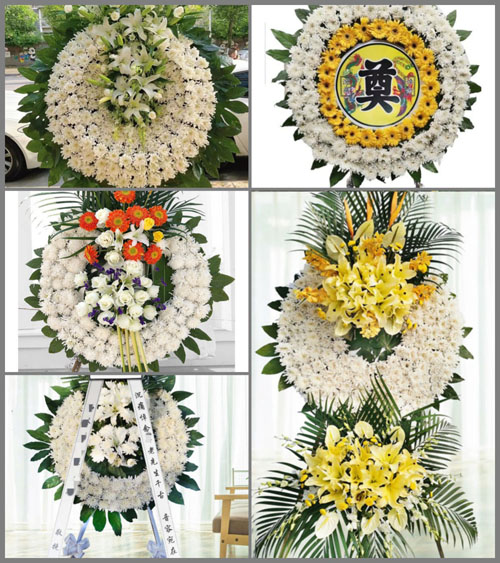 广东梅州市平远县河头镇花圈速递