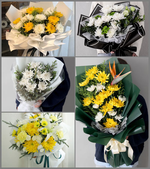 广东梅州市平远县河头镇白事花束代送